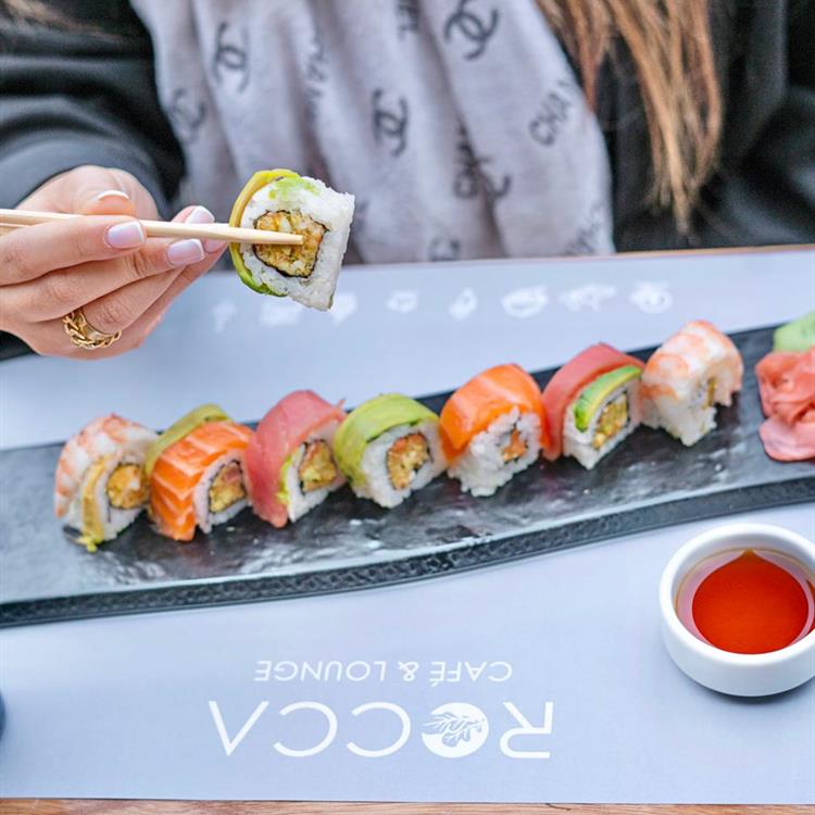 Order sushi online from the Rocca Lounge website